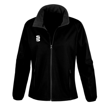Female Core printable softshell jacket - Black